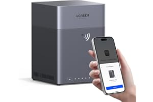 UGREEN NASync DH4300 Plus 4-Bay Desktop NAS, 2.5 GbE LAN Port, 8GB LPDDR4X RAM, NFC One-Touch Connection, AI-Powered Family & Baby Album, Personal Cloud for Home/Office (Diskless)