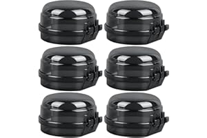 BlinBlin 6pcs Stove Knob Covers, Gas Stove Knob Covers Black, Stove Knob Protectors, Gas Switch Protectors, Kitchen Safety for Kids and Babies