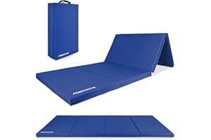 MSPORTS Tapis de gymnastique pliable de qualité supérieure - 190 x 80 x 5 cm - Tapis de gymnastique - Tapis de sport pour la maison, les enfants, les adultes