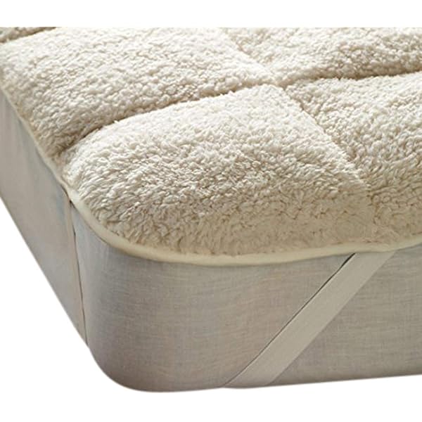 EGYPTO Thermal Fleece Underblanket Single – Soft and Comfortable Extra Deep  Fluffy Mattress Protector - Elasticized Corners – Faux Sheepskin Mattress  Cover (Single) : Amazon.co.uk: Home u0026 Kitchen