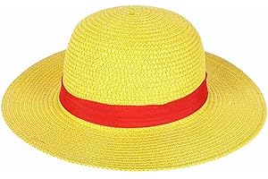 CosplayStudio Monkey D. Ruffy - Sombrero de paja para disfraz infantil