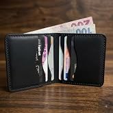 Elegand El Yapımı Hakiki Ger&ccedil;ek Deri C&uuml;zdan Minimal Erkek Kadın