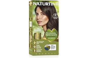 Naturtint Coloring 4N naturalny kasztan, barwnik bez amoniaku, 00% pokrycia kanas i nawodnienie, składniki i olejki roślinne, brak parabenów i silikonów, kolor naturalny i trwały - 70 ml, 4n.