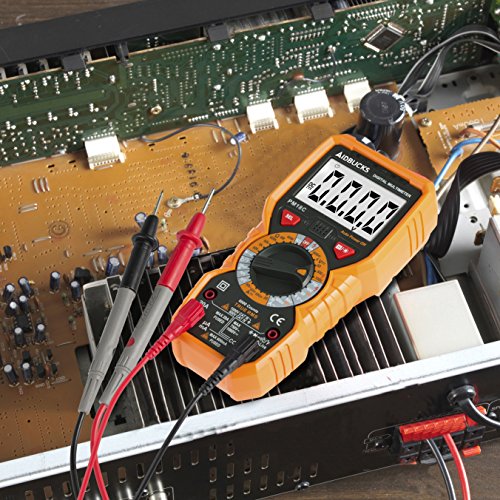 Multimeter Janisa PM18C Digital multimeter cat iii Messgeraete Voltmeter Amperemeter Ohmmeter Messgerät für Spannug Strom Widerstand Digitales AC DC Kapazität Frequenz sowie Kapazitanz berührungslose Spannungs- und Temperaturmessung mit groß LCD anwendbar - 6