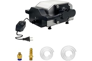 Assistente pneumatico, pompa di assistenza laser LASER TREE per tagliatori e incisori laser, flusso d'aria regolabile da 10-30 L/min per il taglio e l'incisione laser, tagli puliti con bordi lisci