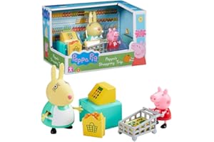 Peppa Pig Voyage Shopping | Jeu Complet avec Figure Peppa & Mlle Rabbit