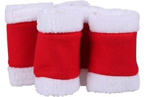 ARBO-INOX Bandagen Fleecebandagen Weihnachtsbandagen 4-Set rot