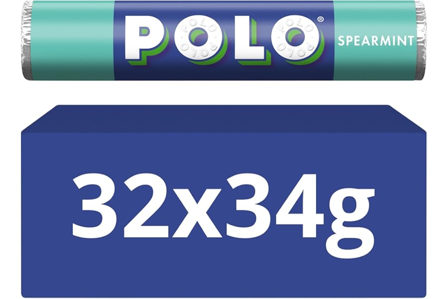 Polo Spearmint Mints Tubes, 32 x 34 g