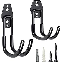 2 Ganci Da Parete Per Garage In Ferro - Porta Bici, Attrezzi O Sedie - Capacità 90 Kg, Con Protezione In PVC - 140 Mm - Foto 8