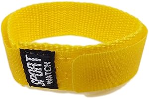 Minott Uhrenbänder EU-21521 Textilband gelb (21) Streifen, Streifen