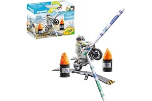 PLAYMOBIL Color 71377 Moto da Corsa, Progettazione di Veicoli creativi con pennarelli Lavabili e Accessori per incredibili acrobazie, Giocattolo per Bambini dai 5 Anni in su