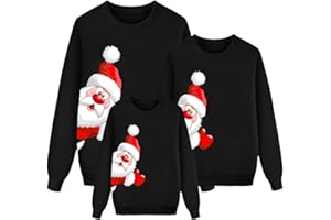 HYALLLIFE Christmas Jumpers for Men Women and Kids – Christmas Jumper Family Matching – Family Christmas Jumper Ugly Christmas Sweaters,Long Sleeve Knitted Xmas Jumpers Sweatshirt for Winter and Holiday Parties