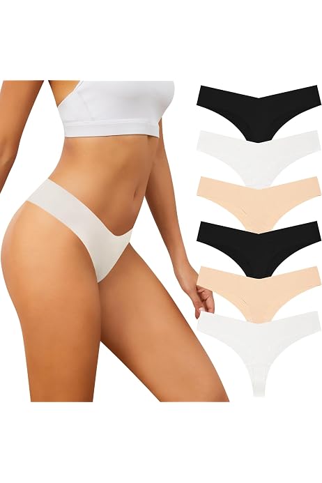 ALL OF SHE Confezione da 5 Slip Donna Pizzo Mutande Donna Senza Cuciture Biancheria Intima