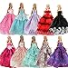 Produktbild Miunana 6 Sets Abendkleid Ballkleid Kleidung Kleider Hochzeitskleid Partygeschenke Puppenkleid für Barbie Puppen