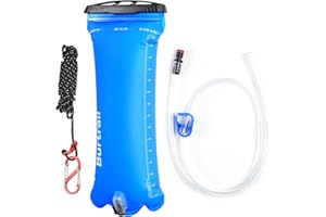 Burtrail Gravity Water Bag,Compatible with Sawyer,LifeStraw and Other Water Filter Straw,Personal and Small Group Camping Hiking Backpacking Hydration Choice,Foldable,3L