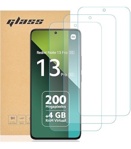 Cracksin [2 pezzi] Pellicola protettiva in vetro compatibile con Xiaomi Redmi Note 9 Pro, pellicola protettiva [nessun vetro] vetro 9H, sensore di impronte digitali 100% Nano-Tech