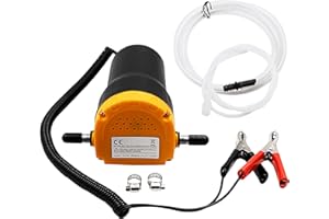 GAOUTO Pompe d'aspiration d'huile électrique, pompe diesel, pompe à huile 12V, pompe d'aspiration, pompe à huile, pompe diesel, pompes à carburant, pompe de transfert de carburant avec tuyaux pour bateaux