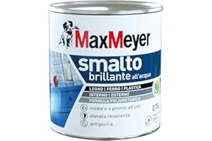 Maxmeyer Smalto All'Acqua Poliuretanico Brillante Bianco 0,75 L