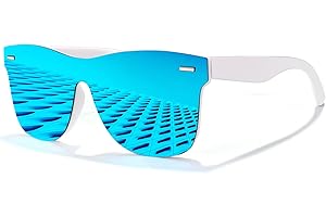 LINVO Gafas de Sol Polarizadas Hombre Mujer Moda Sombras Planas Pieza Conducir Pescar Protección UV