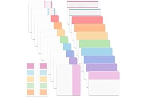 Mr. Pen- Sticky Index Tabs, 500 Pcs, 21 Sets, Colorful Sticky Tabs for Notebooks, Page Markers, Back to School Supplies