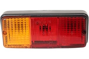 AMA Imel Traktorlicht hinten Links: Halogenlicht, Abmessungen 160x70x70 mm, 4 Lichtfunktionen, Made in Italy