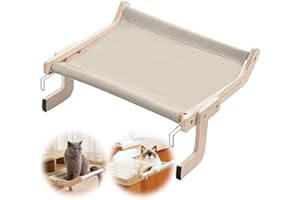 CHINGCOO Amaca per Gatti da Finestra, Amaca Termosifone per Gatti Amaca Gatto Regolabile Sedile per Finestra per Gatti, per finestre di gatti Fino a 18 kg