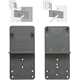 LOOTICH Hinge Mounting Templates &Oslash; 26 mm and 35 mm, Hole Row 32 Mounting Plate, Eccentric Connection &Oslash;25 mm and 20 mm Drillin