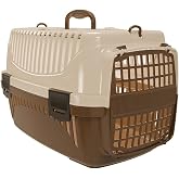 Plastart Evcil Hayvan Taşıyıcı, Kedi Taşıyıcı, K&uuml;&ccedil;&uuml;k K&ouml;pek Irkları i&ccedil;in K&ouml;pek Taşıyıcı, Plastik Sert Seyahat Kedi Taşıyıcı, T