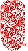Red Floral Full Nail Art Wrap by YRNails