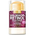 Retinol Face Stick, Snail Mucin Face Moisturizer with Retinol Day & Night Lifting & Firming Anti Wrinkle Facial Moisturizer Balm Stick Nourishing Anti Aging Repair Cream for All Skin Types (40g)