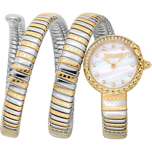 JUST CAVALLI Vrouwen Horloge, Gouden Kleur Geval, Donkergroene