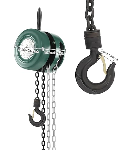 Paranco A Catena Manuale CM 1 Tonnellata – Caduta Catena 20′ Modello 622, Usato