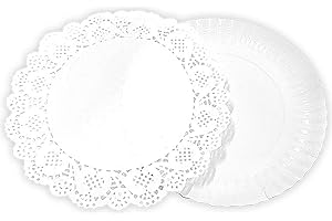 ALGON | Bandeja desechable 18/U para Servir Alimentos - Bandeja Desechable Redonda Blonda 20cm Ideal para Fiestas, Eventos y Catering con diseño Resistente y práctico