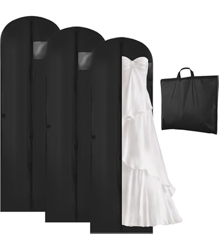 10 Custodie Copriabiti Antipolvere - 60x100/120 Cm, Trasparenti, Con Cerniera, Per Armadi E Viaggi