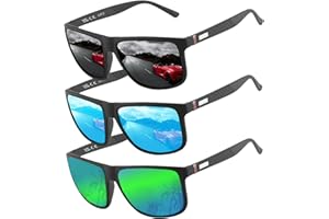 PERFECTMIAOXUAN Occhiali da Sole Polarizzati Uomo Donna, Occhiali Vintage Eleganti Montatura Classica, Lenti Pilota HD, Golf Guida Pesca Occhiali da Viaggio Sport all'Aria Aperta Moda Occhiali da Sole