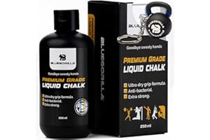 BLUEGORILLA magnesio liquido, magnesio Crosstraining Ultra seco! 250ML magnesio en Polvo Gimnasio. Mejora tu Grip ! Powerlifting, halterofília, Padel, Gym Secado Super rápido.