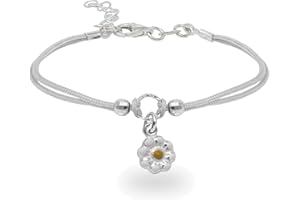 inSCINTILLE Braccialetti Bambina con Filo Cerato e Charm in Argento 925, Girotondo Bracciale Bambina e Bambino