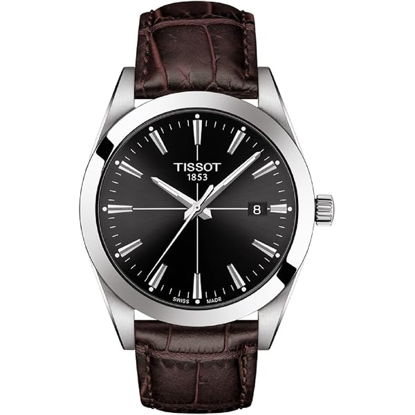 Tissot Couturier Chrono – Orologio Uomo In Acciaio Inossidabile – Quadrante Nero, Cronografo, Data, Vetro Zaffiro – Movimento Quarzo Svizzero – Impermeabile 10 ATM