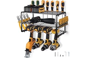 FIAMER Elektrowerkzeug-Organizer, werkzeughalter,lectric Drill Storage Rack,Hanging Wall Mounted Organizer for Garage Power Tool-Speicher, Garage Werkzeugregal, Werkzeug Organizer