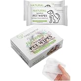 Greenwich Doğal İ&ccedil;erikli Kedi ve K&ouml;pek Temizleme Mendilleri, Thuja Orientalis, 13x13x6,5 cm, 50'li Paket
