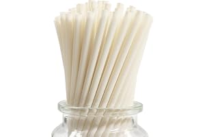 Biodegradable Bamboo Fiber Straws, 240 Disposable Bamboo Pulp Straws for Hot & Cold Drinks - Made of 100% Natural Plant Fiber