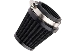 Mtsooning Cone Air Filter Car 50mm Cold Air Intake Filter Cleaner Pod Replacement for Motorcycle ATV Dirt Pit Bike Go Kart 50-110cc