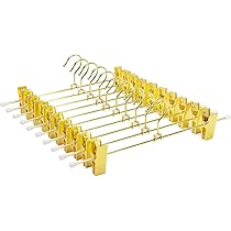 100 Grucce Appendiabiti In Metallo Color Dorato - Salvaspazio Per Armadio E Lavanderia