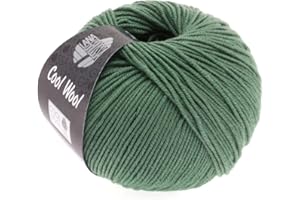 ‎LANA GROSSA LANA GROSSA Cool Wool Uni | Extrafeine Merinowolle waschmaschinenfest und filzfrei | Handstrickgarn aus 100% Schurwolle (Merino extrafein) | 50g Wolle zum Stricken & Häkeln | 160m Garn