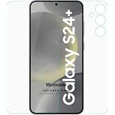 Microsonic Samsung Galaxy S24 Plus &Ouml;n + Arka Nano Cam Ekran Koruyucu [Galaxy S24 Plus ile Uyumlu Ekran Koruyucu - Şeffaf]