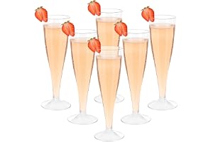 Mispudin 30 st plast champagneflöjt 130 ml | Transparent återanvändbar champagne, elegant flöjtkopp för bröllop, trädgårdsfes