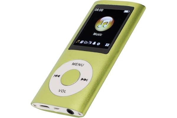 Lecteur MP3 64G, Lecteur de Musique MP3 à écran de 1,8 Pouces pour Les études Sportives, Prise en Charge MP3 WMA FLAC Ape AAC OGG et ACELP, écouteurs Inclus (Vert)