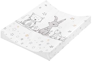 Julius Zöllner® 2-Keil Wickelauflage 60x71 cm - weiche Wickelunterlage - Baby Wickeltischauflage - Folie, wasserdicht & abwischbar - Made in Germany - OEKO-TEX Standard 100 - Sternenfreunde