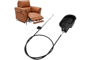 Kisbeibi Recliner Release Pull Handle, Aluminium Alloy Recliner Chair Parts Universal Recliner Release Pull Handle Replacement Cable, Metal Pull Recliner Handle Replacement Accessory