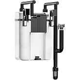 Hygger External Aquarium Filter with 3 Stages Filtration for up to 20L | 300L/H 6W Silent Aquarium Filter, Adjustable Flow, S